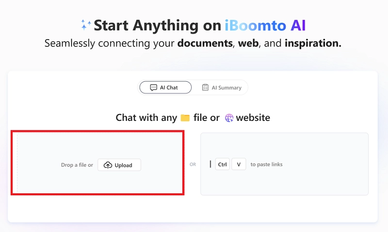 Add a Non Searchable PDF to iBoomto