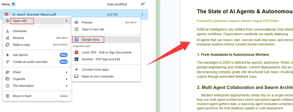 Copy Text from a Scanned or Image-Based PDF on Google Drive