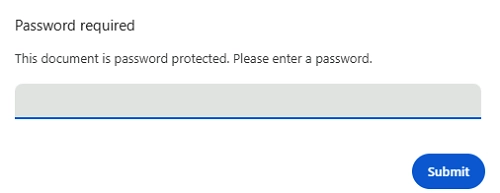 Enter Password for the PDF