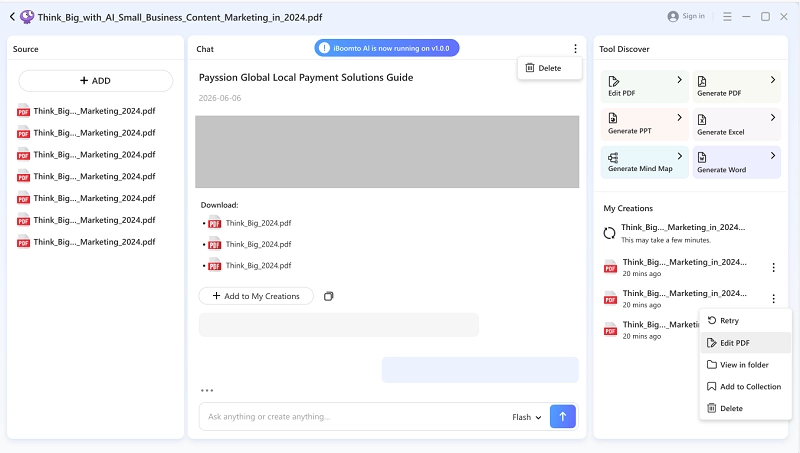 Extract and Summarize the Searchable PDF