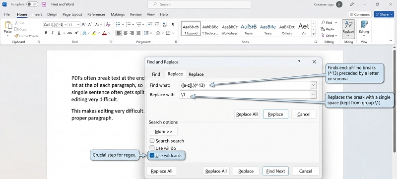 Fix Formatting After Pasting on Word