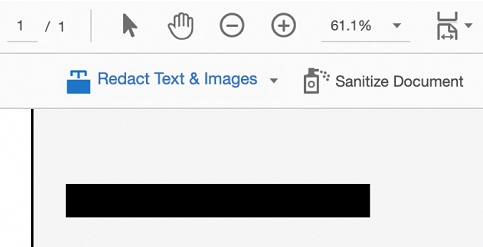 Go to Mark for Redaction