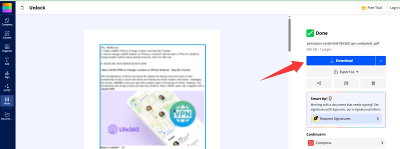 How Can I Unlock a Secured PDF with Smallpdf