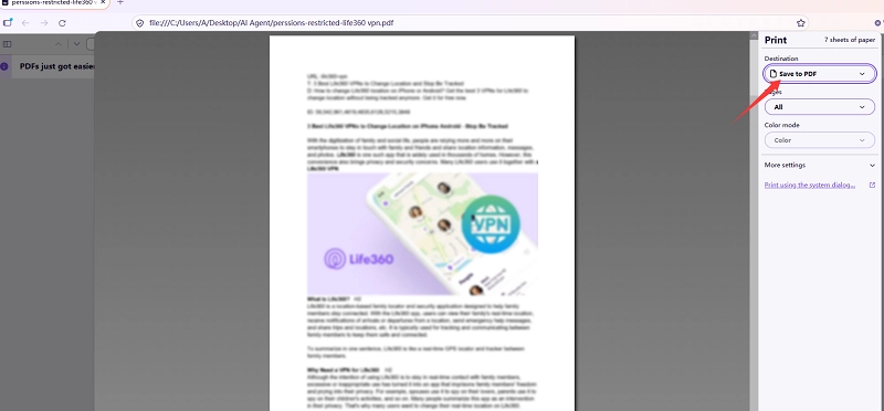 How to Unencrypt a PDF in Firefox