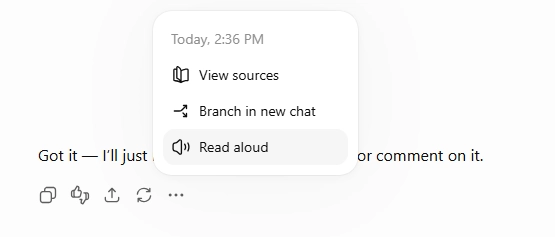 Read Aloud PDF in ChatGPT