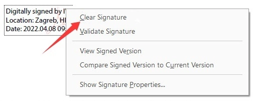 Remove Signature from PDF