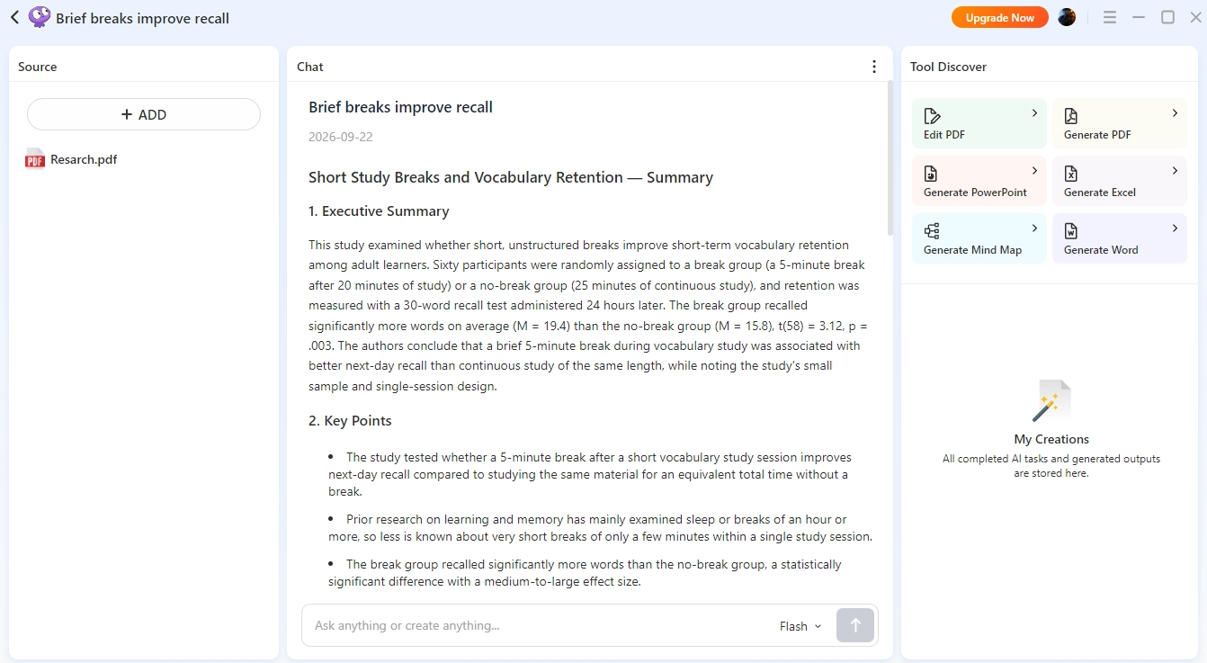 Review the summaries