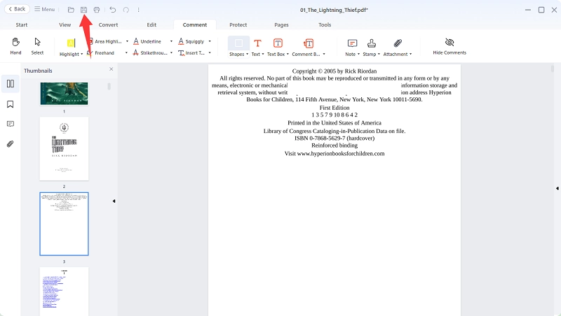 Save the PDF White Out Change