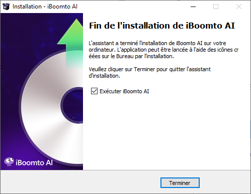 terminer processus de configuration