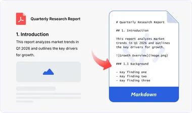 PDF to Markdown Structure Recognition