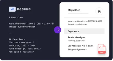 Convert Your Markdown Resume to an ATS-Ready PDF