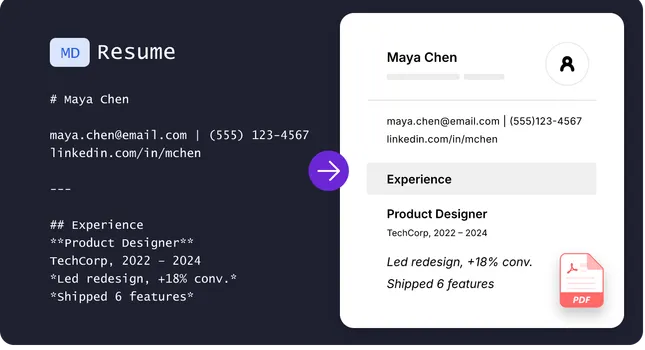 Convert Your Markdown Resume to an ATS-Ready PDF