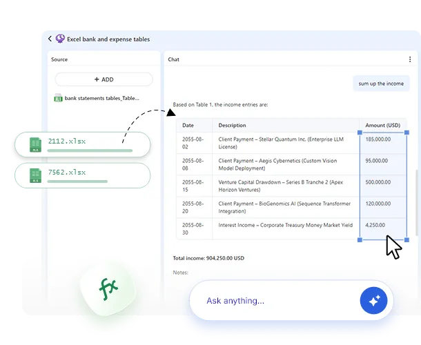 Calculate Across Tables with iBoomto AI Agent