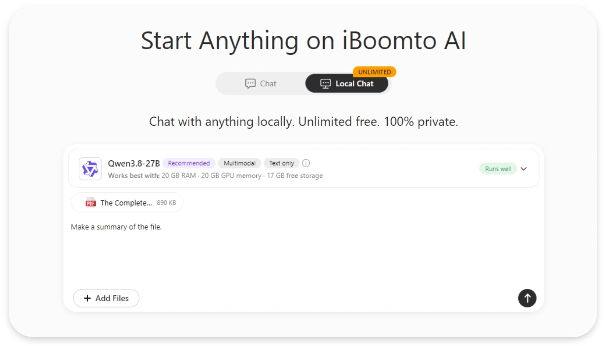 Summarize PDF with Local AI