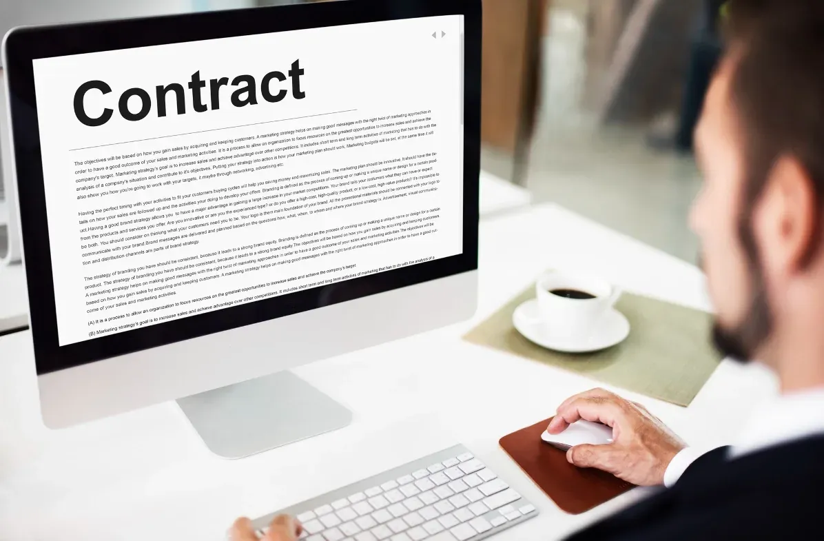 Extract Contract Pages from PDF